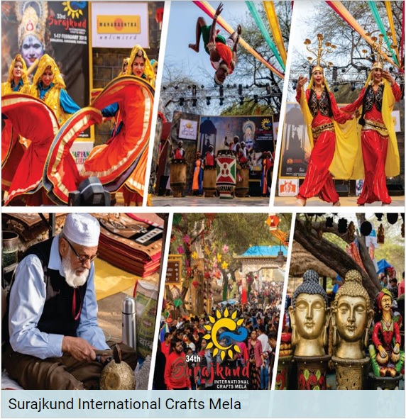 Surajkund International Crafts Mela 2022 from 4-20 February 2022